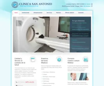 Clinicasanantoniosa.com.ar(Clínica San Antonio) Screenshot