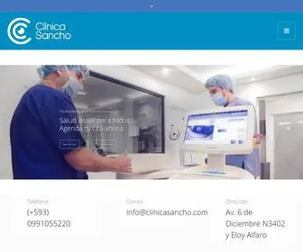Clinicasancho.com(Clinica Sancho) Screenshot