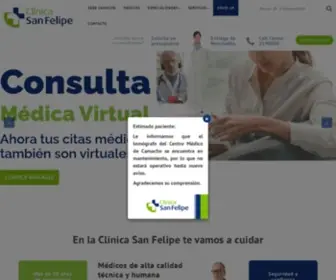 Clinicasanfelipe.com(Clínica) Screenshot