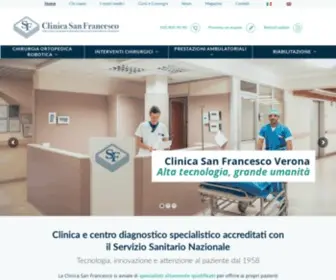 Clinicasanfrancesco.it(Clinica privata e casa di cura a Verona) Screenshot