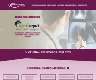 Clinicasanfranciscodeasis.com(Clínica San Francisco de Asís) Screenshot