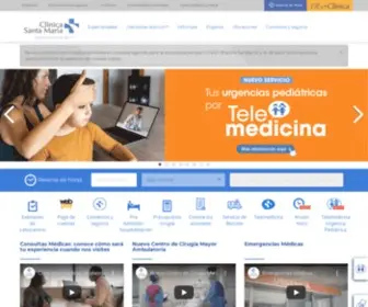 Clinicasantamaria.cl(Clínica Santa María) Screenshot