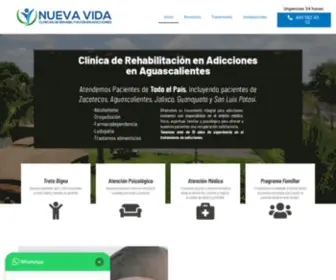 Clinicasnuevavida.com(Nueva Vida Aguascalientes) Screenshot