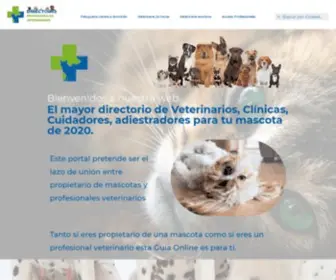 Clinicasveterinarias.pro(Directorio PROFESIONALES VETERINARIOS 2022) Screenshot