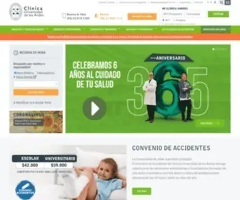 Clinicauandes.cl(Clínica UANDES) Screenshot