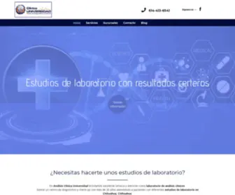 Clinicauniversidadchihuahua.com(Estudios de laboratorio en Chihuahua) Screenshot