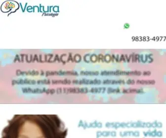 Clinicaventurapsicologia.com.br(Página da clínica de psicologia Ventura localizada em Pinheiros e Taboão da Serra) Screenshot