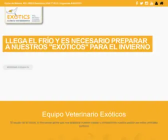 Clinicaveterinariaexotics.com(Veterinario exóticos) Screenshot
