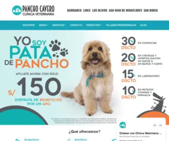 Clinicaveterinariapanchocavero.com(Clínica) Screenshot