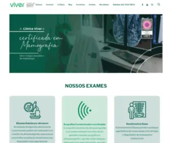 Clinicaviver.com(Clínica Viver de Imagens Médicas) Screenshot