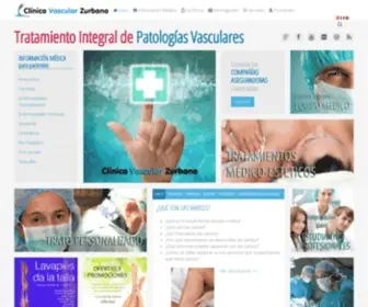 Clinicazurbano.com(Clínica Vascular Zurbano) Screenshot