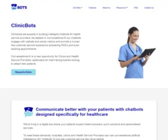 Clinicbots.ai(Conversational AI for Clinics) Screenshot