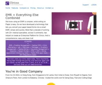 Clinicea.com(Easiest EMR & Practice Management Medical Software) Screenshot