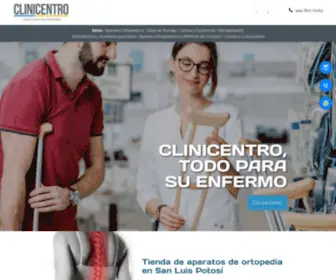 Clinicentroslp.com.mx(Aparatos de ortopedia) Screenshot