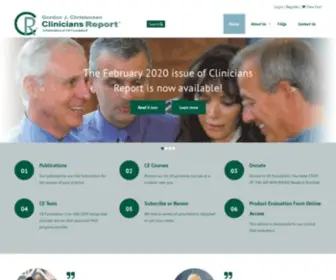 Cliniciansreport.org(Clinicians Report) Screenshot