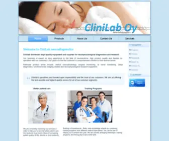Clinilab.com(CLINILAB Neurodiagnostics) Screenshot