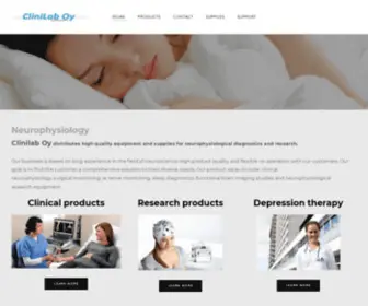 Clinilab.fi(CLINILAB Neurodiagnostics) Screenshot