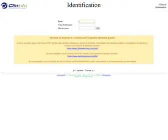 Clininfoservices.com(ClinInfo Identification Form) Screenshot