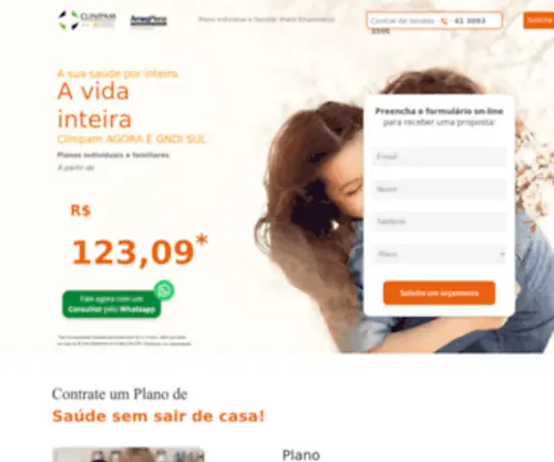 Clinipamsaude.com.br(Plano De Saúde) Screenshot