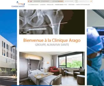 Clinique-Arago.com(Clinique Paris Arago) Screenshot