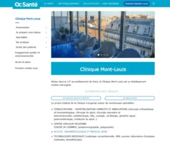 Clinique-Mont-Louis.fr(La Clinique) Screenshot