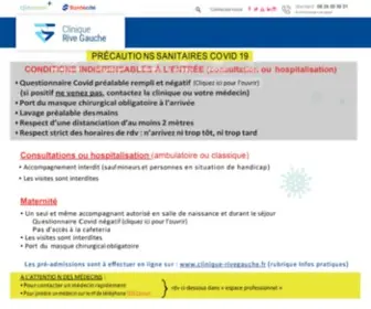 Clinique-Rivegauche.fr(Clinique Rive Gauche) Screenshot