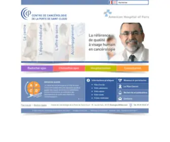 Clinique-Saint-Cloud.com(Le Centre de Cancérologie de la Porte de Saint) Screenshot