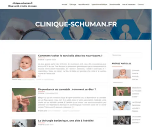 Clinique-Schuman.fr(Blog) Screenshot