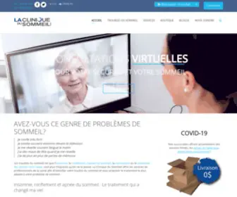 Clinique-Sommeil.ca(Clinique du Sommeil) Screenshot