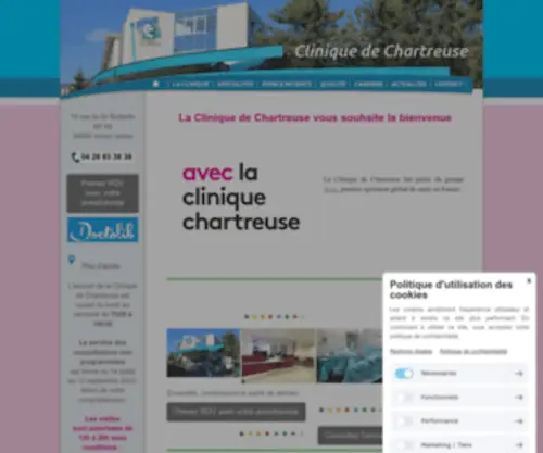 Cliniquedechartreuse.com(Clinique de Chartreuse) Screenshot