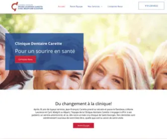 Cliniquedentairecarette.com(Dentiste Saint) Screenshot