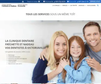 Cliniquedentairefrechettenadeau.ca(Dentiste à Victoriaville et Princeville) Screenshot
