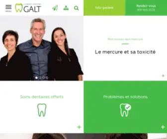 Cliniquedentairegalt.com(Dentiste à Sherbrooke) Screenshot