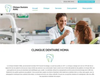 Cliniquedentairehoma.com(Clinique Dentaire HOMA) Screenshot