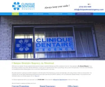 Cliniquedentaireregency.com(Clinique Dentaire Regency Dental Clinic) Screenshot