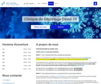 Cliniquedepistagecovid.com(Clinique de Dépistage Covid) Screenshot