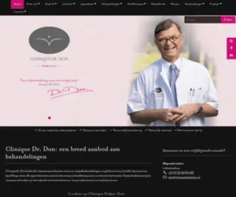 Cliniquedokterdon.nl(Clinique Dokter Don Hengelo) Screenshot