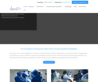 Cliniqueduval.com(Cliniqueduval) Screenshot