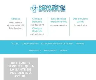 Cliniquemedicaledentairegp.com(La Clinique médicale dentaire GP à Saint) Screenshot