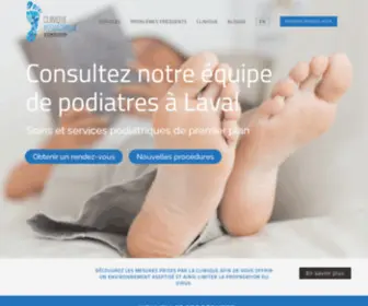 Cliniquepodiatriquedelaval.com(Podiatre à Laval) Screenshot