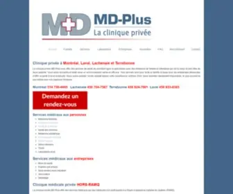 Cliniqueprivee.ca(Clinique privée MD) Screenshot