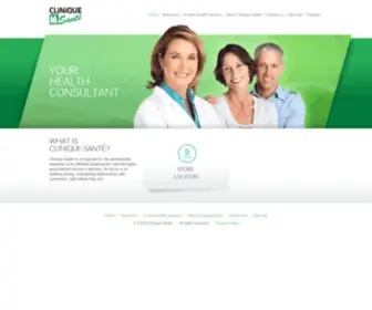 Cliniquesante.com(Pharmacie Clinique Santé) Screenshot