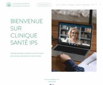 Cliniquesanteips.com(Clinique privée virtuelle en santé mentale) Screenshot