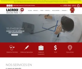 Cliniquesmedicaleslacroix.com(Cliniques médicales privées Lacroix) Screenshot