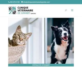 Cliniqueveterinairedegranby.com(Accueil) Screenshot