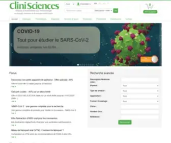 Clinisciences.com(CliniSciences) Screenshot