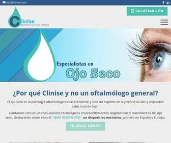 Clinise.com(Especialistas en ojo seco y blefaritis) Screenshot