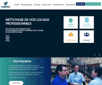 Clinitex.fr(Entreprise experte en nettoyage professionnel depuis 40 ans) Screenshot