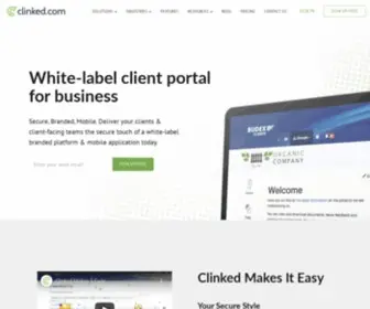 Clinked.com(Clinked client portal) Screenshot