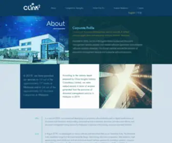 Clinksquared.com(Corporate Profile) Screenshot